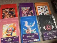 ワンピース 一番くじ　F賞　スリーブデザインタオルコレクション　各399円