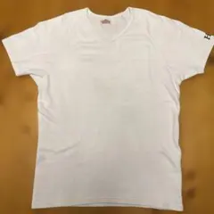 HR MARKET ストレッチフライス Vネック Tシャツ ホワイト