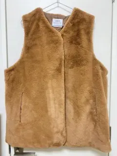 coen ベスト Lサイズ　フェイクファー　春物
