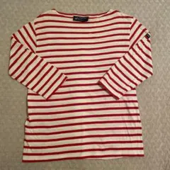 SAINT JAMES 赤白ボーダー7分袖Tシャツ T1