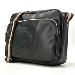 DIESEL　ショルダーバッグ スクエア型 ブレイブマン ワンショルダー　黒