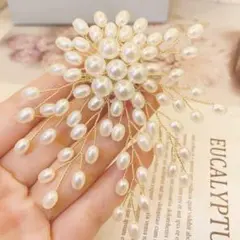 【即日発送‼️】ブローチ　パールブローチ　入学式卒業式コサージュビジュー入園式