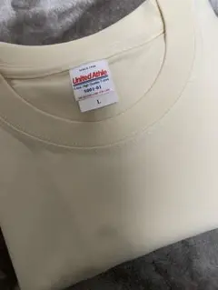 新品★L★United Athleアイボリー半袖Tシャツ5001-01★