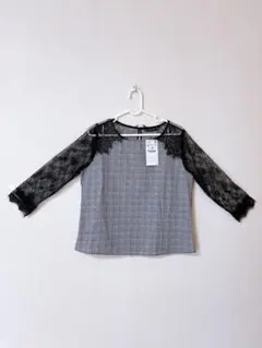 ZARA BASIC 長袖ブラウス レディース チェック柄 新品