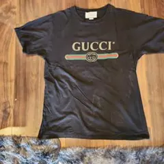 【タグ付き・美品】グッチ☆ヴィンテージロゴ＆フローラルTシャツ 花柄 フラワー タグ付き・美品】グッチ☆ヴィンテージロゴ＆フローラルTシャツ