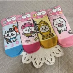 ちいかわ ご当地ソックス 4足セット 新品靴下 新選組 通天閣 大阪のおばちゃんのサムネイル