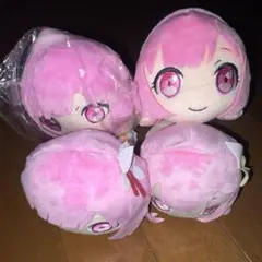 らき☆すた 10周年記念 寝そべりぬいぐるみ 全4種セット らきすた