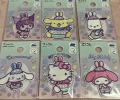 ダイソー サンリオキャラクター ワッペン 6個セット