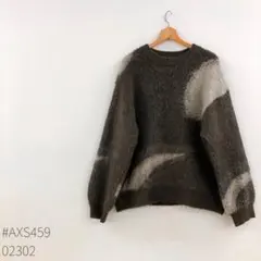 【完売品】epnokアブストラクトルーズニット　サイズL グレーのサムネイル