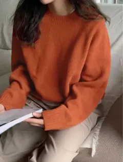 オレンジセーター