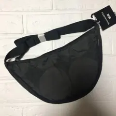 UNIQLO x marimekko ラウンドミニショルダーバッグ 黒 グレー