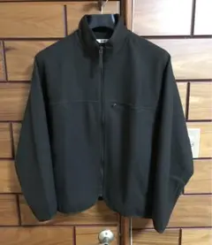 ユニクロU ブラッシュドジャージーブルゾン ダークブラウンS