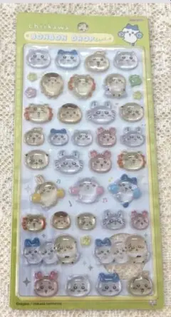 正規品 ちいかわ みんな ニコニコ ハチワレ うさぎ ボンボンドロップシール