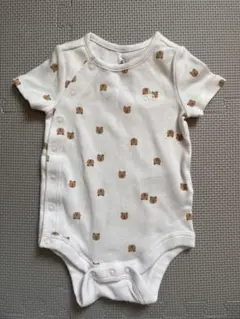GAP baby 半袖ロンパース 50cm くま柄(0-3months)