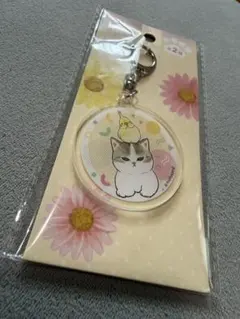 mofusand アクリルキーホルダー 猫とオカメインコ