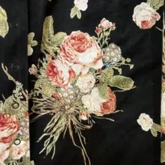 【美品】ワンダフルワールド カネコイサオ 花柄 ブラウス フリル 半袖 美品】ワンダフルワールド カネコイサオ 花柄 ブラウス ピンク
