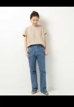 美品★スピック&スパン　人気商品・足長デニムのサムネイル