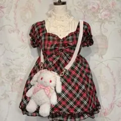 【希少】 TRALALA LIZLISA big ribbon ミニワンピ00s