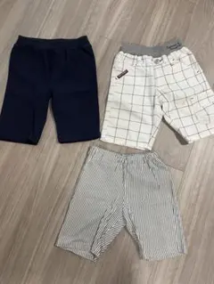 キッズ ハーフパンツ 3点セット 110-120cm