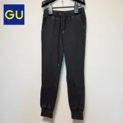 GU スウェットパンツ ジョガーパンツ 黒 ウエストゴム　楽ちん