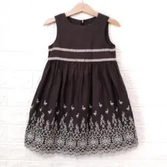 限定お値下げ　Tartine et Chocolat 裾フラワー刺繍ワンピース