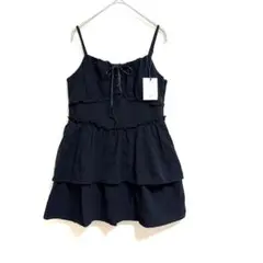 GRLキャミワンピ黒ティアードフリル新品タグ付 未使用