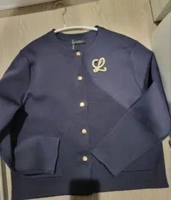 【新品】ノーカラージャケット カーディガン