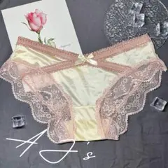 AJ’s Select サテンレース・プレミアム　黄色ajss007