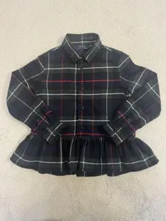 ラルフローレン チェック柄フリルシャツ 100〜110cm