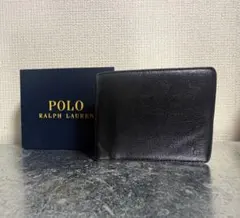 POLO RALPH LAUREN 二つ折り財布 ブラックのサムネイル