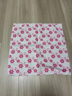 くっつくタオル / カメラ用ラップクロス ピンク花柄