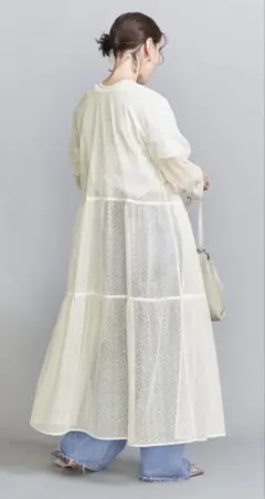 レース ロングワンピース ―2WAY―