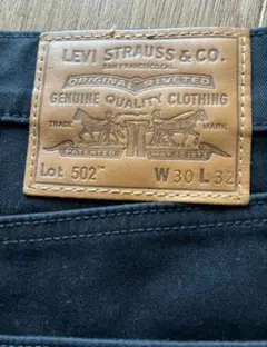 LEVI'S 502 ブラック W30 L32 パフォーマンスデニム