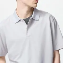 エアリズムコットンカノコポロシャツ　LIGHT GRAY XSサイズ