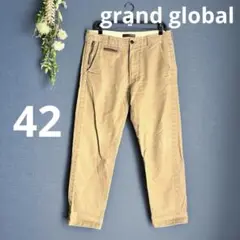 grand global【42】LOOSEFIT コットン チノパン ベージュ