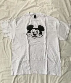 ミッキーマウス プリント Tシャツ ホワイト　XL