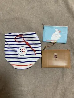 CHANEL ノベルティポーチ入り 小物3点セット ドラえもんおまけ付き