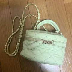 SHEIN キルティングバニティバッグ ショルダーバッグ 緑 ミントグリーン