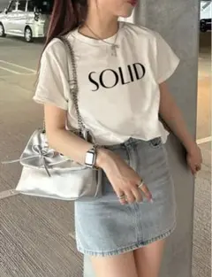 ロゴプリントTシャツ[sm37]