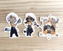 ツイステ　グリヒル　ステッカー　レオナ　ジャック　サバナクロー