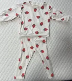 H&M いちご柄 9-12M セットアップ　上下セット