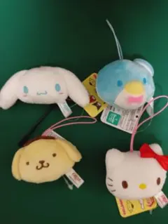 新品未使用タグ付き　サンリオストラップ4種セット　送料込み