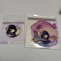 雷電将軍 セット アクリルスタンド 色紙 缶バッジ 原神 雷電将軍 セット アクリルスタンド 色紙 缶バッジ 原神