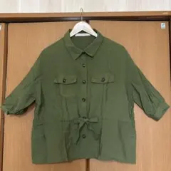 Ray Cassin カーキ 半袖シャツ 薄手 フリーサイズのサムネイル