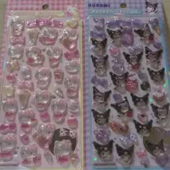 ハローキティ & クロミ ボンボンドロップシール セット