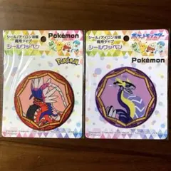 ポケモン シール&アイロン接着両用 ワッペン 2点セット