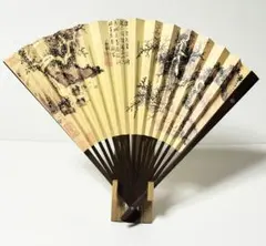 中国伝統 特大飾り扇面 山水画 書道 - メルカリ