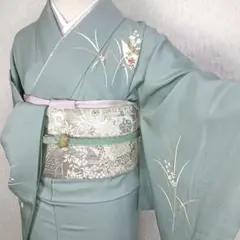 訪問着 4点フルセット a162I 作家物　正絹　入学式　七五三　お宮参り rental-poem_hw1629