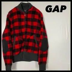 GAP ボア　フリース　短丈　ジップアップ　ジャケット　12