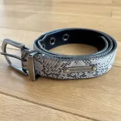 5351プールオム パイソン 蛇革 ベルト フリーサイズ